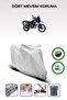 Gray Rear Bag and Lock Compatible Yamaha Tenere 700 Extreme Compatible Motorcycle Tarpaulin