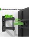 TV Wall Mount for 26-60 Inch TVs up to 80 lbs, Single Articulating Arm, Full Motion TV Wall Mount - 2