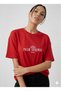 Palm Springs B Printed Women's Basic Crew Neck T-Shirt