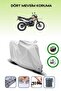 Gray Tail Bag and Lock Compatible Mondial X-Treme Max 150 Compatible Motorcycle Tarpaulin