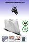 Gray Rear Bag and Lock Compatible Mondial 125 Ardour Compatible Motorcycle Tarpaulin