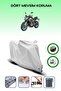Gray Tail Bag and Lock Compatible Cfmoto 650Mt Compatible Motor Tarpaulin