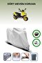 Gray Rear Bag and Lock Compatible Keeway Focus 125 Compatible Motorcycle Tarpaulin