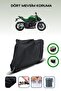 Black Tail Bag and Lock Compatible Kawasaki Z 1000 Compatible Motorcycle Tarpaulin