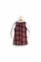 Girl's Vintage Chanel Fabric Checkered Gilet Dress - 2