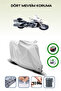 Gray Rear Bag and Lock Compatible Yamaha Venture Royal Compatible Motor Tarpaulin