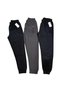 3 Pieces Eşohman High-Waist with Elastic Band, Double-Strained Combed Cotton Ribbed Legs, Pockets with Zippers, Daily Comfortable..