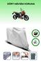 Gray Rear Bag and Lock Compatible Ktm 690 Duke Compatible Motorcycle Tarpaulin