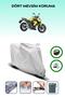 Gray Tail Bag and Lock Compatible Kawasaki Er-6 N Compatible Motorcycle Tarpaulin