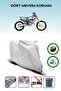 Gray Rear Bag and Lock Compatible Husqvarna Tc 50 Compatible Engine Tarpaulin