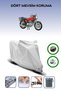 Gray Tail Bag and Lock Compatible Honda Cb 400 F Compatible Motorbike Tarpaulin