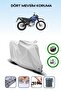 Gray Rear Bag and Lock Compatible Yamaha Xt 125 R Compatible Motorcycle Tarpaulin