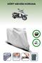 Gray Rear Bag and Lock Compatible Kuba Gs 125 Compatible Motorcycle Tarpaulin