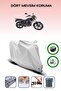 Gray Rear Bag and Lock Compatible Kanuni Terry Compatible Motorcycle Cover