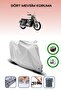 Gray Rear Bag and Lock Compatible Jawa 250 Classic Compatible Motorcycle Tarpaulin