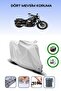 Gray Rear Bag and Lock Compatible Yamaha Xvs 950 Cu Compatible Motor Tarpaulin