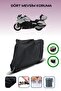 Black Tail Bag and Lock Compatible Bmw K 1600 Grand America Compatible Motorcycle Tarpaulin