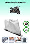 Gray Rear Bag and Lock Compatible Rks Srk400 Rr Compatible Motor Tarpaulin