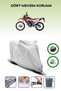 Gray Rear Bag and Lock Compatible Honda Crf 250 L Compatible Motorbike Tarpaulin