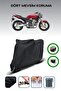 Black Tail Bag and Lock Compatible Honda Cb 900 Hornet Compatible Motorcycle Tarpaulin