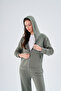 Women's Modal Zippered Hooded Top and Bottom Set Comfortable Full Fit - 8