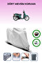 Gray Rear Bag and Lock Compatible Honda Sh 100 Compatible Motorcycle Tarpaulin
