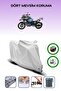 Gray Tail Bag and Lock Compatible Bmw R 1200 Gs Compatible Motorcycle Tarpaulin