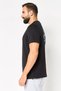 Men Sportswear Fit Short Sleeve Outdoor T-Shirt, Black - 4