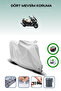 Gray Rear Bag and Lock Compatible Yamaha Majesty 250 Compatible Motorcycle Tarpaulin
