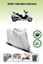 Gray Tail Bag and Lock Compatible Honda Fjs 600 Silverwing Abs Compatible Motorcycle Tarpaulin