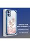 Samsung Galaxy A04E Compatible Romantic Pink Rose Transparent Silicone Protective Case - 3