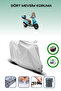 Gray Rear Bag and Lock Compatible Rks Ltr 125 Compatible Motorcycle Tarpaulin