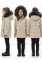 Winter Water and Windproof Double Layered Thick Inner Hooded Unisex Children's Coat with Fur - 2