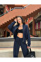 Women's 3-Ply Sharded Bomber Jacket Tracksuit Set