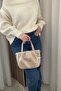 Women's Beige Handbag - Adjustable Long Strap, Charm Gift - Fibag - 2