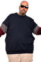 سترة رياضية بياقة بيسبول مقاس كبير من موديل XL U25817 - 3