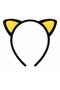 Plush Cat Ear Crown Yellow Black - Children's Party & Costume Crown - 2