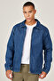 معطف دينيم ياقة دائرية ذو مقاس عادي من Indigo Standard Fit