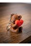 3 Pieces Heart-Shaped Teddy Bear Keychain and Bag Ornament, Valentine's Day Gift (5cm Size) – Keychain - 3