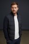 Interview Parry Zippered Sleeves - Knitwear on the Back, Padded Front Navy Blue Coat