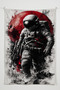 Gamer Wall Cloth, Playstation Xbox – Space Themed, High-Quality Fabric, Tapestry Wall Carpet