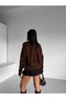 Soft Women's Knit Sweater with Scarf Detail - 3
