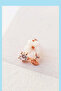 Mini Flower Earrings - 925 Sterling Silver Rose Gold Plated - 8