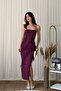 Straps Chiffon Tulle Tiered Long Evening Dress - 3