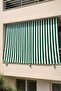 Balcony Curtain with Cornice 300 Gr/M² Cotton Fabric Outdoor Curtain with Tiebacks and Side and Bottom Fixings