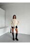 Soft Women's Knit Sweater with Scarf Detail - 7