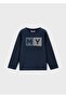 Boy's Basic Long Sleeve Printed T-Shirt