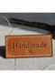 Faux Leather Label 50 Pcs, Customizable Name, Brand, Title Custom, 1.5X5 Cm, Promotional - 3