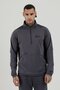 Stronger High Rsi 5 7 Half Zippered Men's Mock Neck Sweatshirt Smoked