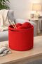 Trio Nest 3-Piece Jute Wicker Decorative Basket Set 25cm Diameter X 18cm Height Organizer Stylish - 3